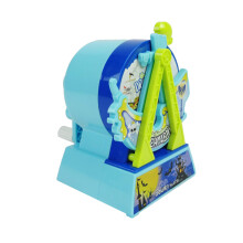 Emartbuy Ferris Wheel Pencil Sharpener ? Creative Amusement Park Design with Crank Handle & Chip Tray - Blue