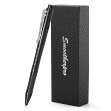 SMOOTHERPRO Stainless Steel Bolt Action Pen/Ballpoint Pen | Compatible with Pilot G2 Refill | Pocket Clip Heavy Weight | for Tremor Parkinson