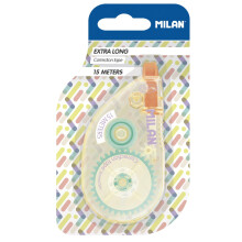 MILAN? Blister Extra Long Correction Tape 5mm x 15m New Look Series