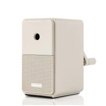 Manual Pencil Sharpener Desk Pencil Sharpener with Container 5 Grades of Thickness Adjustable and Auto-Stop Function Suitable for