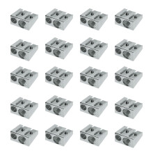 FABER-CASTELL 205236 - Metal Sharpener Small, 20 Double Sharpeners, Sharpener Thick and Thin Pens