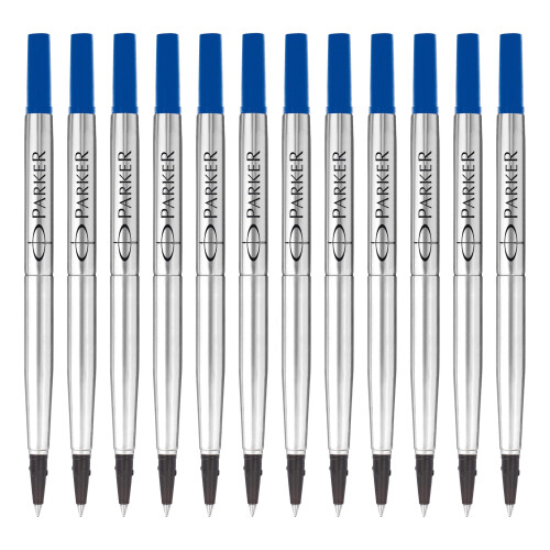 Parker Parker Rollerball Pen Refills | Fine Point | Blue QUINK Ink | 12 Count