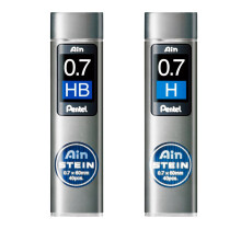 Pentel Ain Stein Mechanical Refill Leads - 0.7mm - HB/H - Pack of 2 Tubes