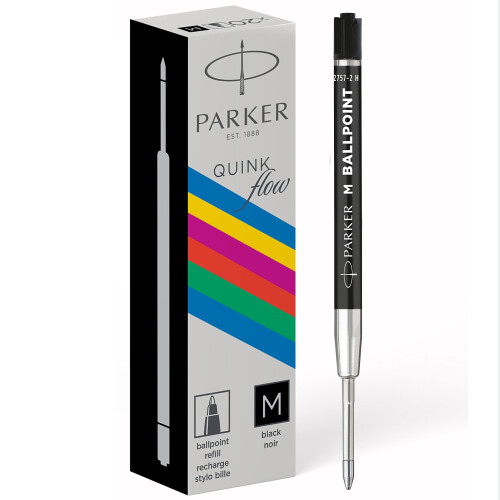 Parker Parker Ballpoint Pen Refills | Medium Point | Black QUINKflow Ink | 20 Count