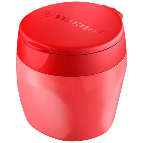 STABILO woody 3-in-1 - Replaceable Container Sharpener - Pack of 1 - Red