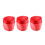 STABILO - Robust Can Sharpener - 3 x Woody 3 in 1 Sharpener - for Extra Thick Pencils - Red 1