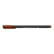 STAEDTLER 334-76 Triplus Fineliner Superfine Pen, 0.3mm Line Width - Brown (Box of 10)