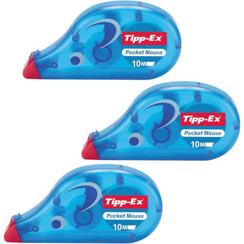 Tipp-Ex 3 X Correction Tape Pocket Mouse 10 m