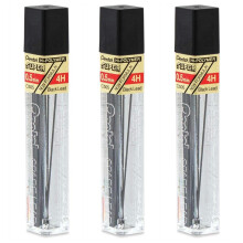 PENTEL Pack of 3 Hi-Polymer Leads Super 0.5 mm 4H