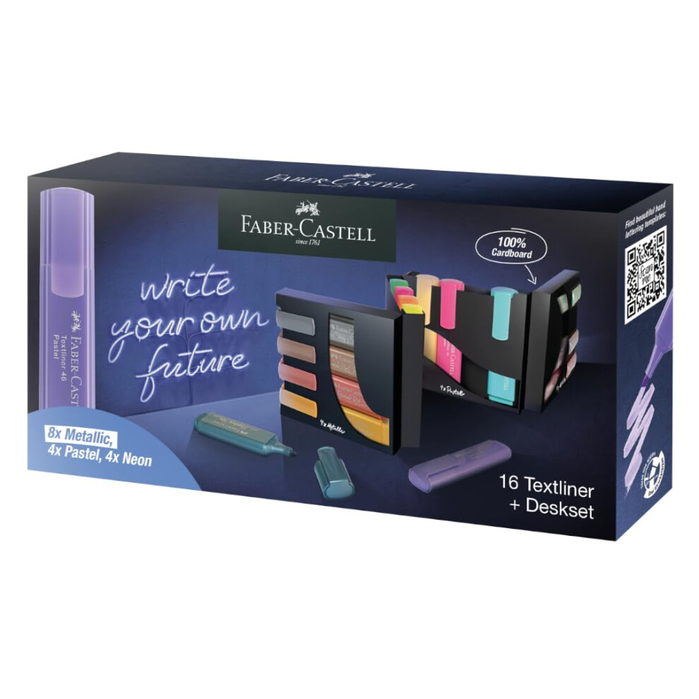 Faber-Castell Highlighter Textliner 46 Deskset Of 16
