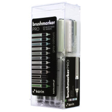 KARIN Brushmarker PRO 12 "Grey colours set