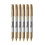 Sharpie Sharpie Metallic Permanent Markers - Fine Point - Gold - Pack of 6 1