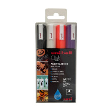 uni-ball PWE-5M Liquid Chalk Pens. Multi-Purpose Wipeable Coloured Markers for Blackboards, Chalkboards, Whiteboards, Glass, Mirrors, Plastic,