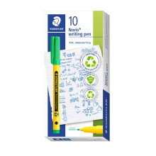 STAEDTLER Noris - Handwriting Pen - Pale Green - Box of 10, 307-550