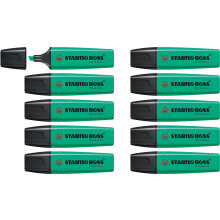 STABILO BOSS ORIGINAL - Highlighter - Pack of 10 - Turquoise