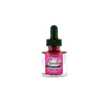 Bombay India Ink, 1.0 oz, Cherry Red (17BY) - Highly Pigmented, Lightfast, Permanent, Waterproof - for Brush, Drawing Pen or Airbrushes