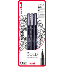 uni-ball PIN Fineliners, Black Fine Tipped Writing Pens, Water and Fade-Resistant Ink, Ideal for Architects, Sketching, Scrapbooking, Outlining, Art,