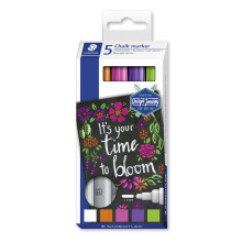 STAEDTLER 344 C5 Design Journey Chalk Markers - Assorted Colours (Pack of 5)