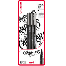 Uni-Ball PIN Fineliners, Black Fine Tipped Writing Pens, Water and Fade-Resistant Ink, Ideal for Architects, Sketching, Scrapbooking, Outlining, Art,