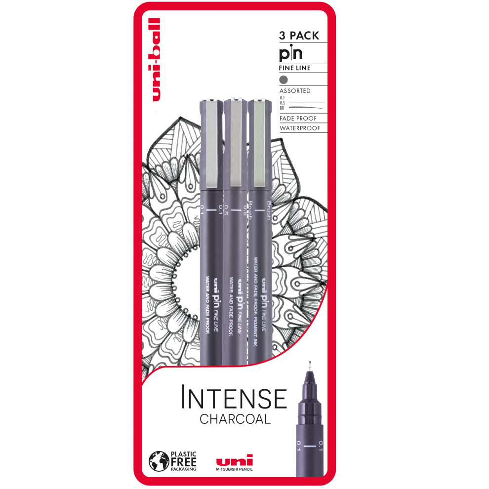 Uni-Ball Pin Fineliners, Fine Tipped Writing Pens, Water And Fade-Resistant Ink, Ideal For Architects, Sketching, Scrapbooking, Outlining, Art, Black