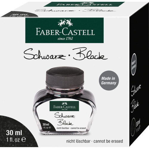 Faber-Castell Faber-Castell Ink Glass 30 ml Black