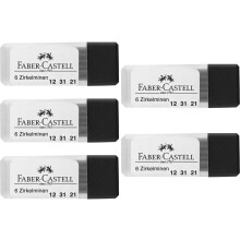 FABER-CASTELL 205019 ? Compass Lead Box, Hardness Grade H, Replacement Leads, 5 Containers of 6 Leads, Black