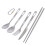 Boundless Voyage Ultra Light Titanium Camping Cutlery Set 5 Pcs 3