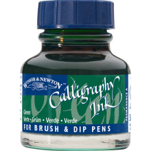 Winsor & Newton Calligraphy Ink Bottle, 30 ml - Green , 1111289