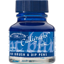 Winsor & Newton Calligraphy Ink Bottle, 30 ml - Light Blue , 1111350