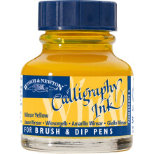 Winsor & Newton Calligraphy Ink Bottle, 30 ml - Winsor Yellow , 1111730