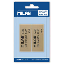A.C. Milan Blister 2 gomas de miga de pan Master Gum para Bellas artes, White