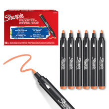 Sharpie Creative Marker Acrylic Paint Pens | Bullet Tip Water-Based Paint Markers | Orange | No-Bleed Ink Writes on Most Surfaces | Crafting & Art