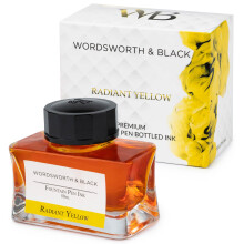 Wordsworth and Black Fountain Pen Ink Bottle (50 ml) Premium Luxury Edition, [Yellow] Fountain Pens Bottled Ink; Classic Designed Bottle Smooth Flow