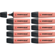 STABILO BOSS ORIGINAL NatureCOLORS - Highlighter - Pack of 10 - Sienna