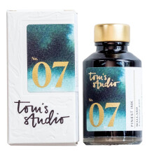 Tom's Studio British Made Fountain Pen Ink (50ml, Mallard Green Ink) | Glass Ink Bottle for Fountain Pen | Designed for Writing, Drawing and Doodling