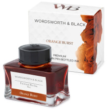 Wordsworth and Black Fountain Pen Ink Bottle (50 ml) Premium Luxury Edition, [Orange] Fountain Pens Bottled Ink; Classic Designed Bottle Smooth Flow