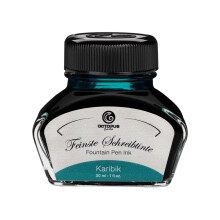 Octopus Fluids Ink - Caribbean 30ml, Glass Inkpot, Calligraphy Ink