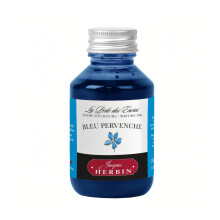 Jacques Herbin 17013T - Writing ink bottle 100ml - Fountain pens, roller pens - Bleu pervenche - Painting - Drawing - Calligraphy - Creative - Arts &