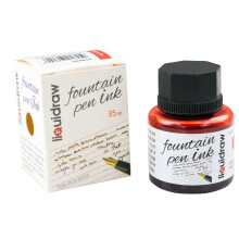 Liquidraw Fountain Pen Ink Bottles 10 Assorted Colours 35ml Inks Suitable for Calligraphy Ink Selection Available Black, Blue, Red, Green, Brown,