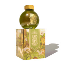 Ferris Wheel Press, Fountain Pen Ink, FerriTales Collection, Sprouting Pastures, Spring Green with Bronze Shimmer, 85ml
