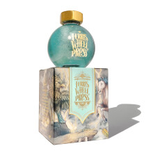 Ferris Wheel Press, Fountain Pen Ink, FerriTales Collection, Skies of Uproar, Sky Blue with Champagne Shimmer, 85ml