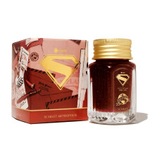 Ferris Wheel Press, Official Licensed, Warner Bros. Discovery, Superman Special Edition, Fountain Pen Ink, Scarlet Metropolis, 28ml
