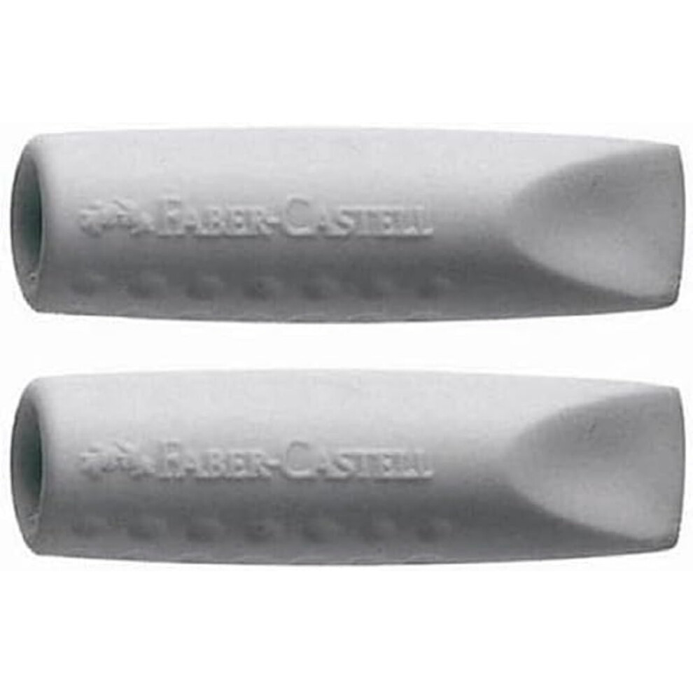 Faber-Castell Grip 2001 Eraser Cap Twin Pack - (Pack Of 5) White