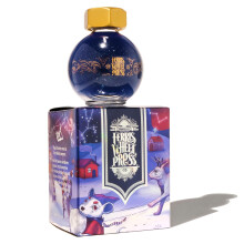Ferris Wheel Press, Fountain Pen Ink, FerriTales Collection, Furry Frostbites, Deep Navy with Blue Shimmer, 20ml