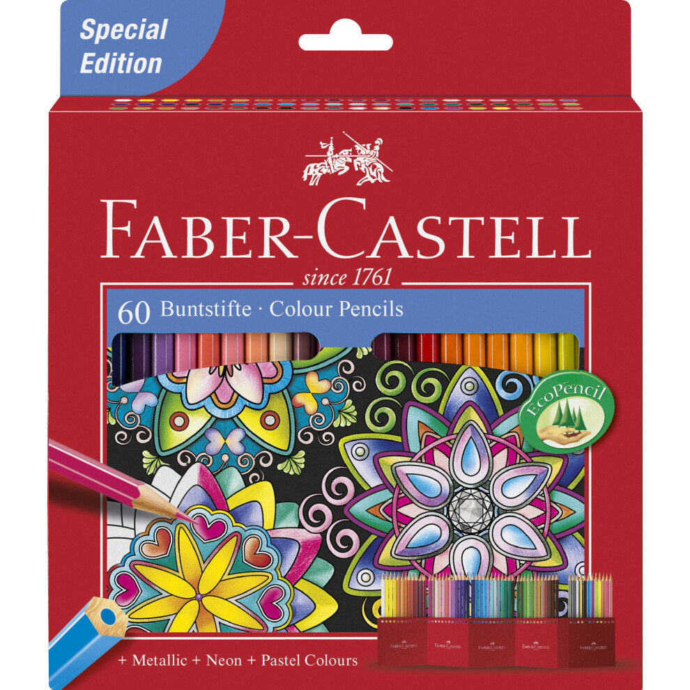Faber-Castell Castle 111224 Hexagonal Colouring Pencils ? Pack Of 24, Buntstifte, 1