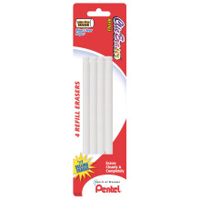 Pentel Refill Eraser for Clic Eraser, Pack of 4 (ZERBP4-K6)