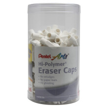 Pentel Arts Hi-Polymer White Cap Eraser, Canister Display - 240 Pieces (ZEH02-240)