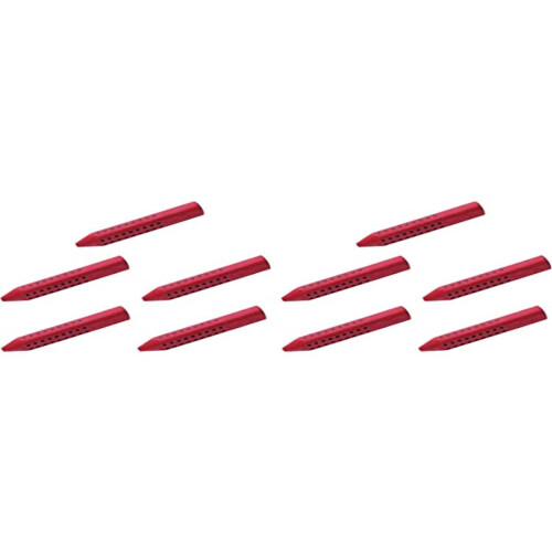 Faber-Castell Faber-Castell 187101 Triangular Eraser Grip 2001 (10 x Red)