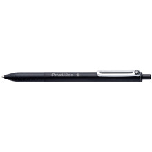 Pentel iZee Retractable 1.0mm Ballpoint - Black Ink - Pack of 12