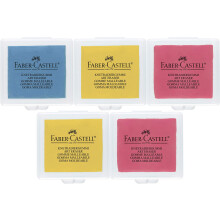 Faber-Castell - Art Eraser Modelling Erasers (Random Color in Yellow, Red or Blue | Pack of 5)